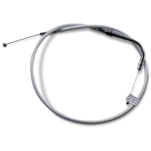 MAGNUM SHIELDING 3326 Magnum Shielding Sterling Chromite Ii Braided Throttle Cable For Harley-Davidson - 26-1/2" 3326