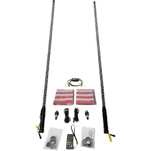 BRITE-LITES BL-WPEKIT4 Brite-Lites Whip Light - Multi-Function - 4' - Pair Bl-Wpekit4