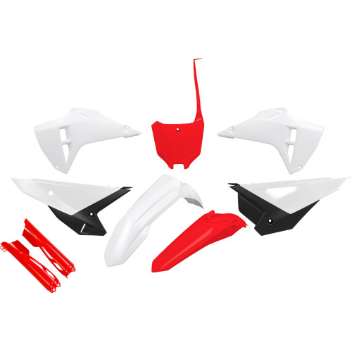 Ufo Body Kit - White/Red - Honda - Crf 250R/450R Hokit127F@222