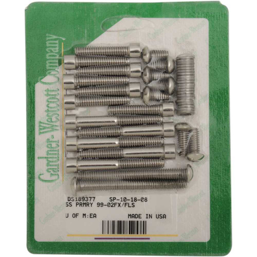 GARDNER-WESTCOTT SP-10-18-08 Gardner-Westcott Bolt Kit - Primary Cover Only - Socket-Head Sp-10-18-08
