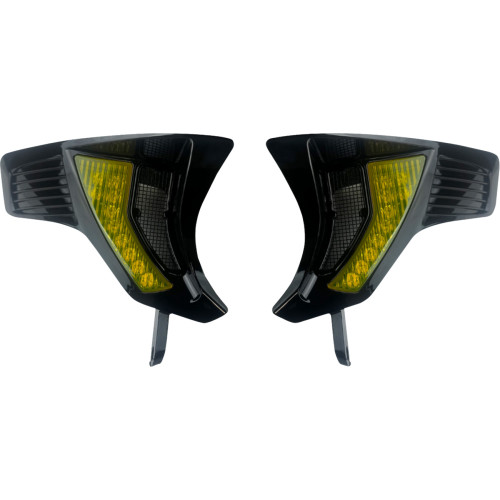 Custom Dynamics Shark Demon® Turn Signal Vents - Yellow Lens Sd-Rg23-Vts-Ab