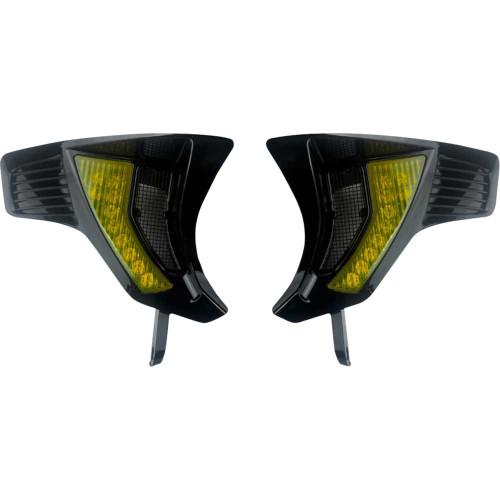 CUSTOM DYNAMICS SD-RG23-VTS-AB Custom Dynamics Shark Demon® Turn Signal Vents - Yellow Lens Sd-Rg23-Vts-Ab
