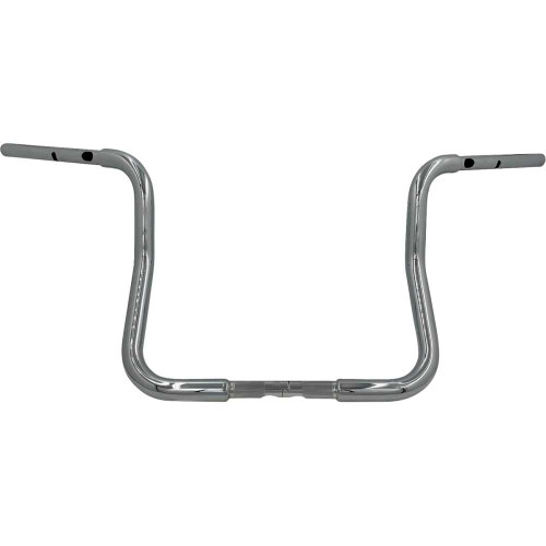 FAT BAGGERS INC. 943013 Fat Baggers Inc. 1-1/4" Ez Install Round Top Handlebar - Reduced Reach - 13" - Chrome 943013