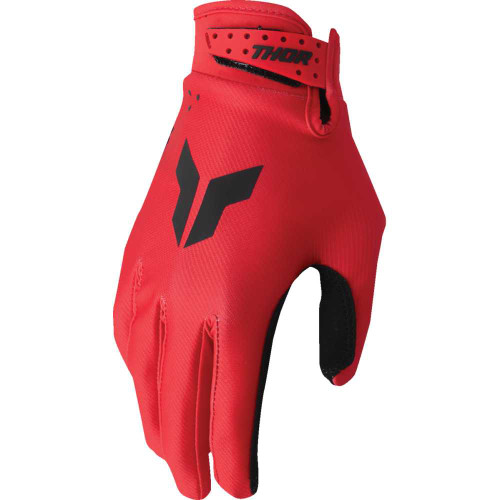 THOR Thor Youth Launchmode Split Gloves - Red - Xs