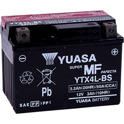 Yuasa Agm Battery - Ytx4L-Bs - .174 L Yuam62X4B