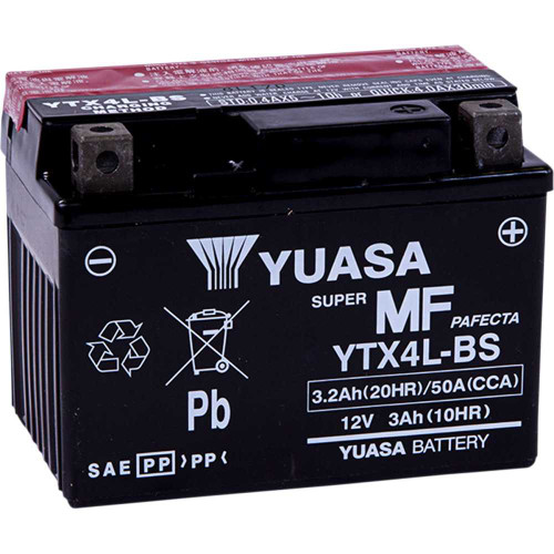 YUASA YUAM62X4B Yuasa Agm Battery - Ytx4L-Bs - .174 L Yuam62X4B