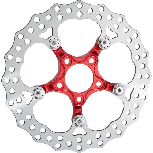 ARLEN NESS 300-111 Arlen Ness Spider Rotor - 12-19/32" - Red - Front 300-111