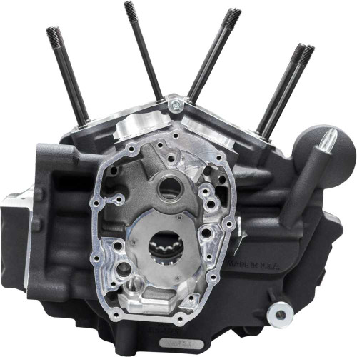 S&S CYCLE 310-1326 S&S Cycle Crankcase - Mk-Series "B" - Black - M8 Softail 310-1326