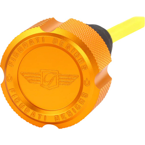 Figurati Designs Performance Magnetic Oil Dipstick - Knurled - Gold - '07-'16 Touring/Trike Fdp01-Tckn-G Figurati Designs Performance Magnetic Oil Dipstick - Knurled - Gold - '07-'16 Touring/Trike Fdp01-Tckn-G