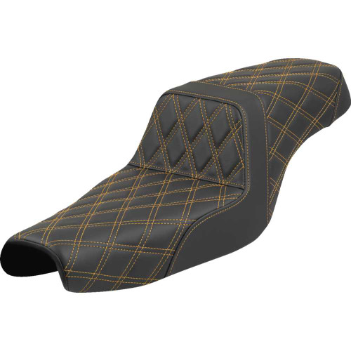 SADDLEMEN 807-11-17507 Saddlemen Step-Up Seat - Lattice Stitch - Gold Stitch - Xl '04-'22 807-11-17507