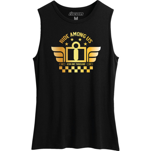 Icon Women'S Tuscadero Tank Top - Black - 2Xl