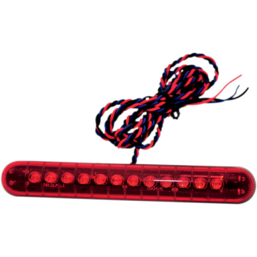 Custom Dynamics Dual Intensity Led Light Bar - Non-Sequential With Flashing Brake - Red Lb03
