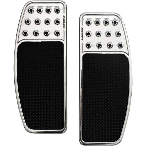 ACCUTRONIX FBF01DOC Accutronix Front Floorboards - Chrome W/ Rubber Inserts Fbf01-Doc