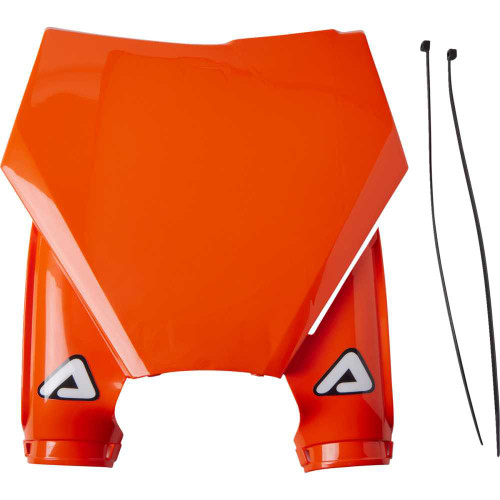 ACERBIS 2983165226 Acerbis Raptor 2 Number Plate - Orange/White 2983165226