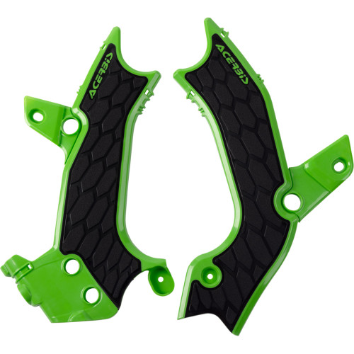 Acerbis X-Grip Frame Guards - Green/Black - Kx 450 2983671089