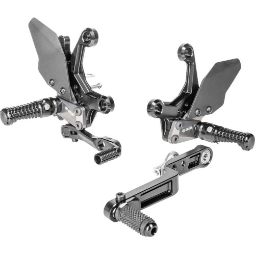 GILLES TOOLING AS31S03B Adjustable Rearset - As31Gt - Black - Suzuki As31-S03-B