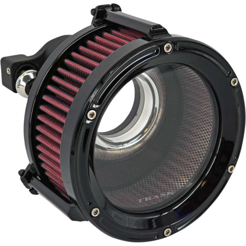 TRASK TM1022GBK Trask Assault Charge High-Flow Air Cleaner - Gloss Black Tm-1022Gbk