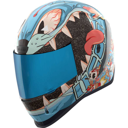 ICON 0101-17389 Airform Helmet - 9 Lives - Blue - 3Xl