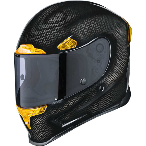 ICON 0101-16664 Airframe Pro Helmet - Carbon 4Tress - Yellow - 2Xl
