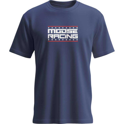MOOSE RACING 303024422 All-American T-Shirt - Navy - 2Xl 3030-24422