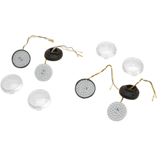 Drag Specialties Amber Deuce Style Signals - Front