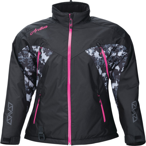 Arctiva Women'S Pivot 7 Jacket - Black/Camo Gray/Pink - Xs