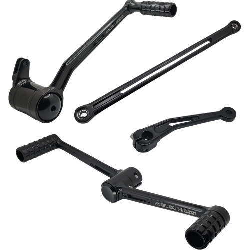 Arlen Ness Deep Cut Foot Control Kit W/ Heel/Toe Shifter - Black 420-106