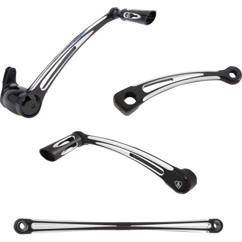 ARLEN NESS 420108 Arlen Ness Deep Cut Foot Control Kit W/ Toe Shifter - Black 420-108