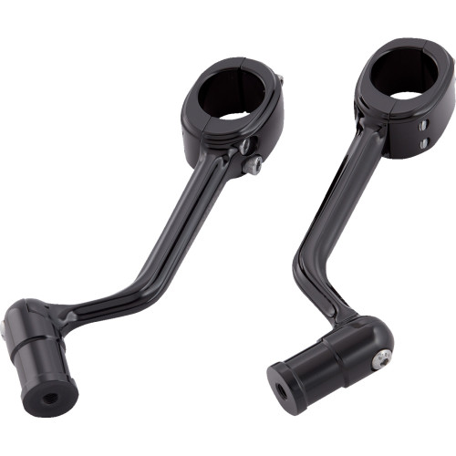 Arlen Ness Forged Highway Peg Mounts - Black 400-043