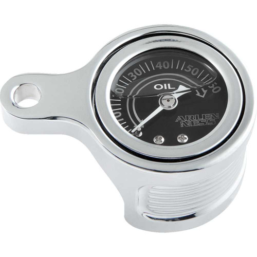 ARLEN NESS 610102 Arlen Ness Oil Pressure Gauge - Method - Chrome 610-102