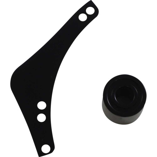 ARLEN NESS 600052 Arlen Ness Replacement Breather Bolt Cover Plate - Inverted/Method/Clear Tear/Sidekick - Left - Black 600-052