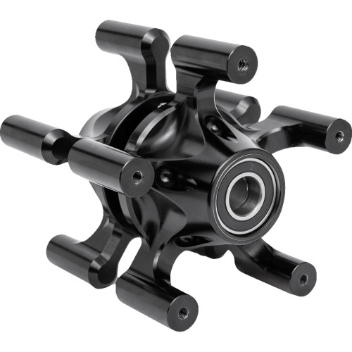Arlen Ness Spider Hub - Dual Disc - Front - Black 71-660
