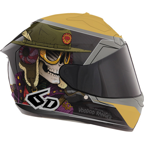 Ats-1R Helmet - Voodoo Ranger - Gloss Black/Gold - Medium 30-0806
