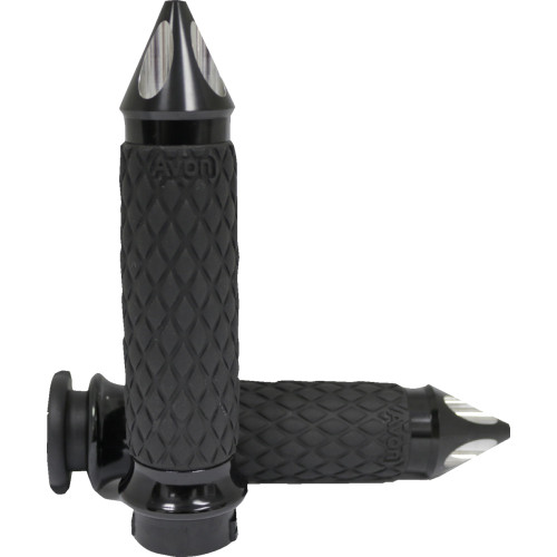 Avon Grips Diamond Contour Grips - Spike - Black - Tbw Dia-65-An-Fl-Sp