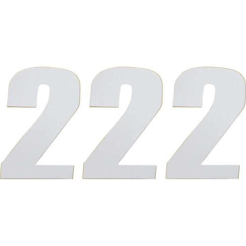 MOOSE RACING 80102 Moose Racing Race Number 2 - White - 6" 80102