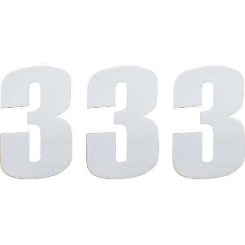 MOOSE RACING 80103 Moose Racing Race Number 3 - White - 6" 80103