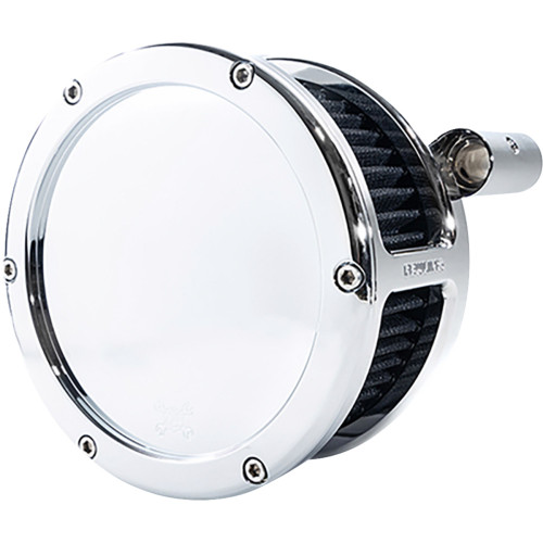 Ba Air Cleaner Kit - Chrome With Black Filter - '93-'99 Evolution Big Twin 5567