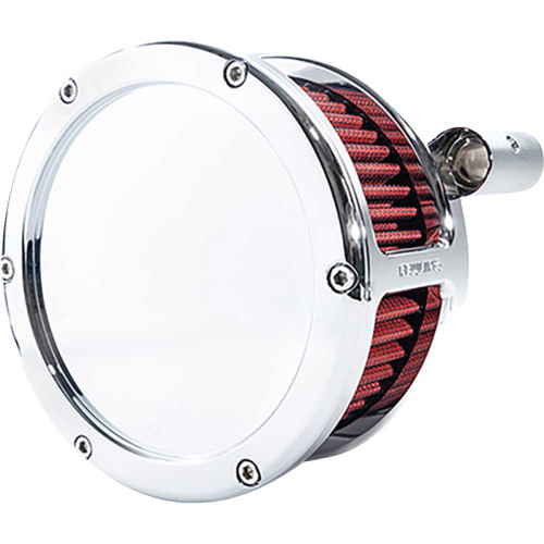 FEULING OIL PUMP CORP. 5447 Ba Air Cleaner Kit - Chrome With Red Filter - Twin Cam 5447