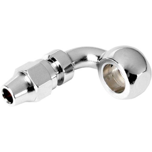DRAG SPECIALTIES 1742-0106 Drag Specialties Banjo Fitting - 3/8"/10Mm - 90 Degree