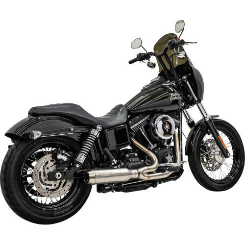 BASSANI XHAUST 1D7SS Bassani Xhaust 2-Into-1 Ripper Exhaust System With Super Bike Muffler - Stainless Steel 1D7Ss