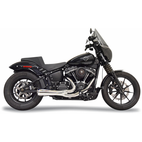 Bassani Xhaust 2-Into-1 Ripper Short Exhaust System - Chrome - 49-State 1S73E