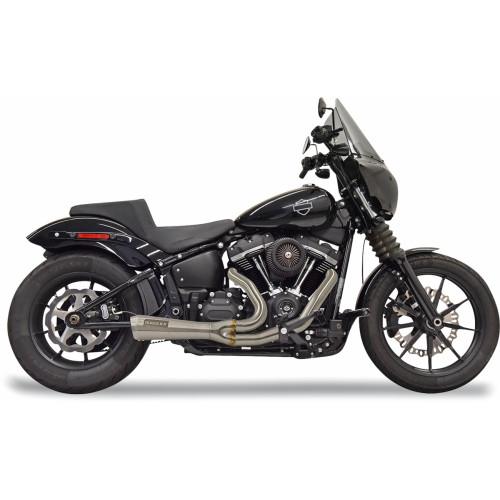 Bassani Xhaust 2-Into-1 Ripper Short Exhaust System - Stainless Steel - 49-State 1S73Sse