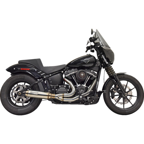 Bassani Xhaust 2-Into-1 Super Bike Exhaust System With 4" Muffler - Stainless Steel 1S77Ss