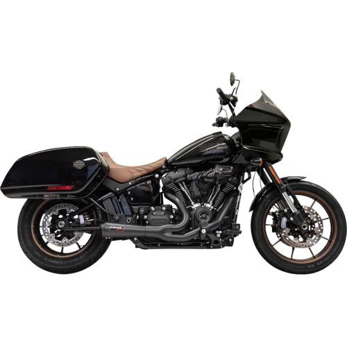 BASSANI XHAUST 1S74RBE Bassani Xhaust 2-Into-1 The Ripper Short Road Rage Exhaust System - Black 1S74Rbe