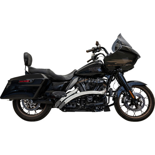 Bassani Xhaust Sweeper Radial Exhaust System With Heat Shields - Chrome 1F21F