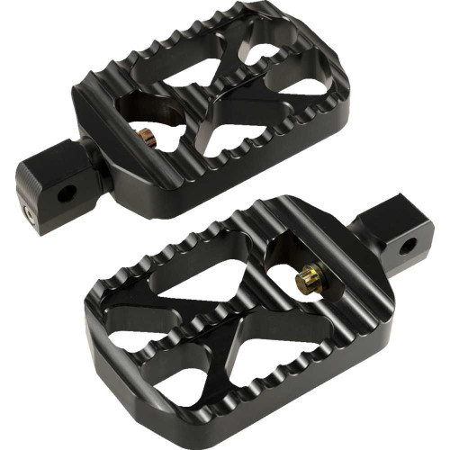 JOKER MACHINE 086468B Bear Claw Footpegs - Black - Indian 08-646-8B