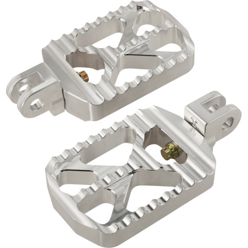 Bear Claw Footpegs - Silver - Triumph 08-646-4