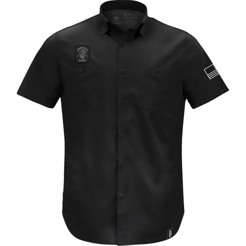 Biker Sam Lightweight Shirt - Black/White - Small Abbsam07St74Bksr