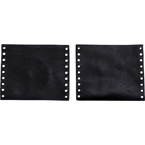 DRAG SPECIALTIES DS-243058 Drag Specialties Grip Cover - Twist - Leather - Harley Davidson - Black