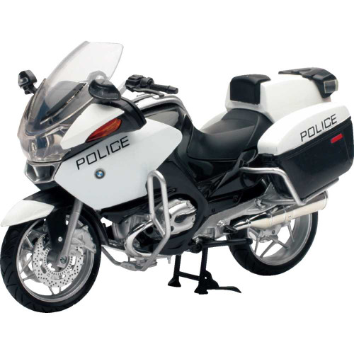 NEW RAY TOYS 43153 Bmw R1200Rt-P Police Bike - 1:12 Scale - Black/White 43153